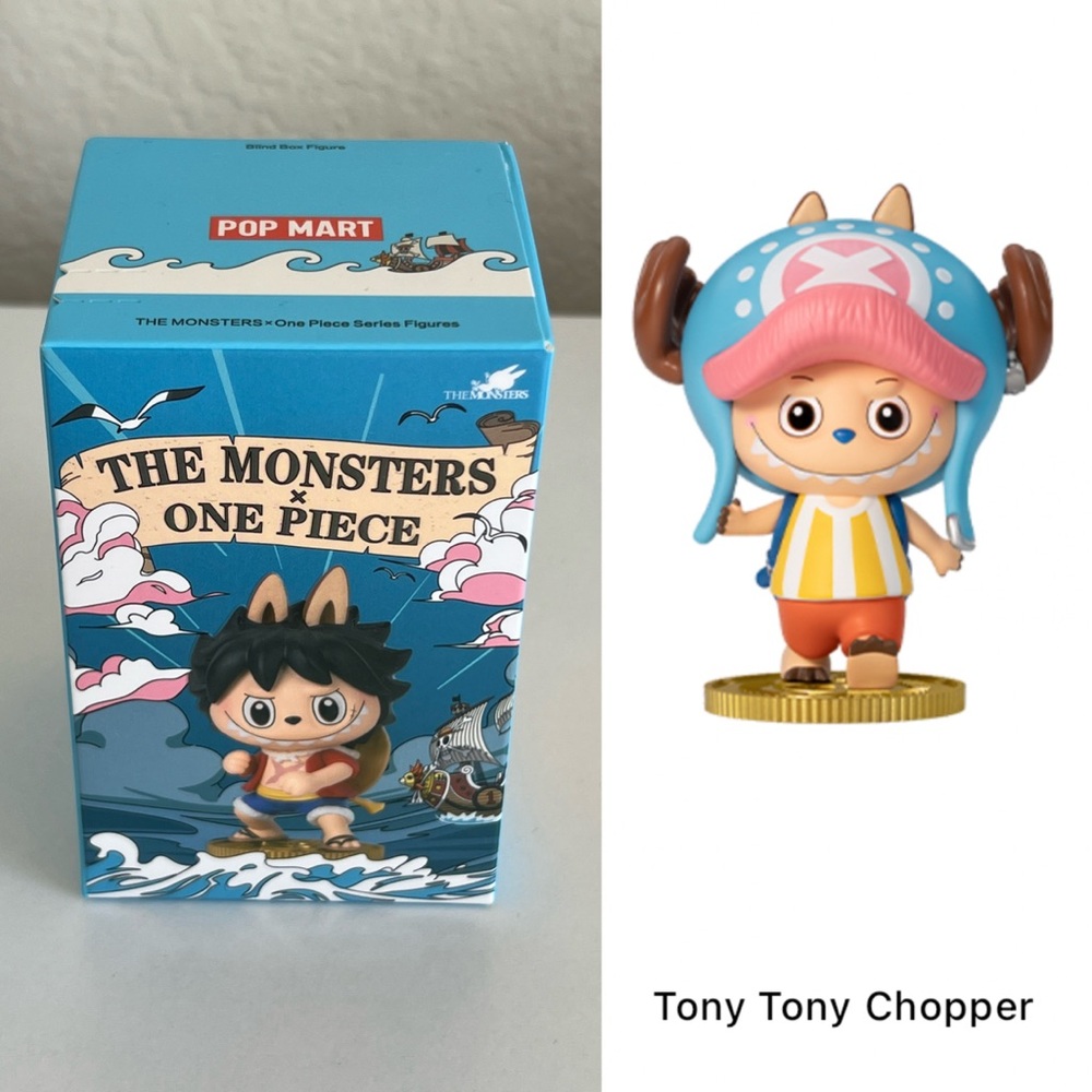 NEW POP MART LABUBU THE MONSTERS x One Piece Box Single Figure Tony Tony Chopper
